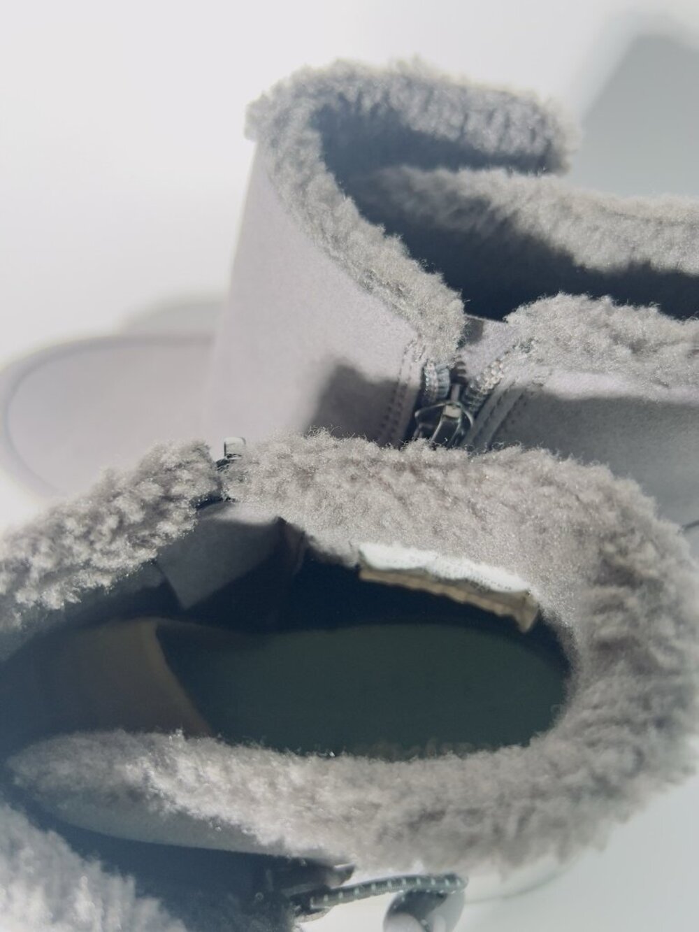 Easy Spirit Tyme2 Water Repellent Sherpa Ankle Boots Gray Women’s Size 7.5 M - Picture 4 of 10